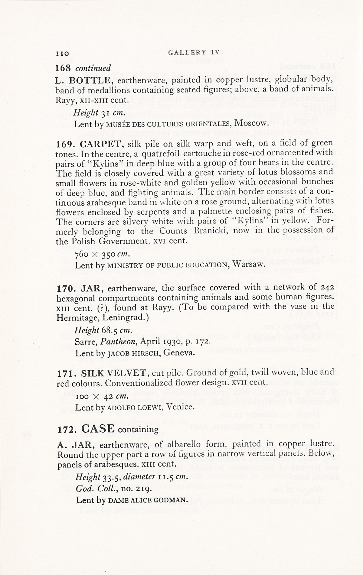 Page 138 of 1931 - International Exhibition of Persian Art