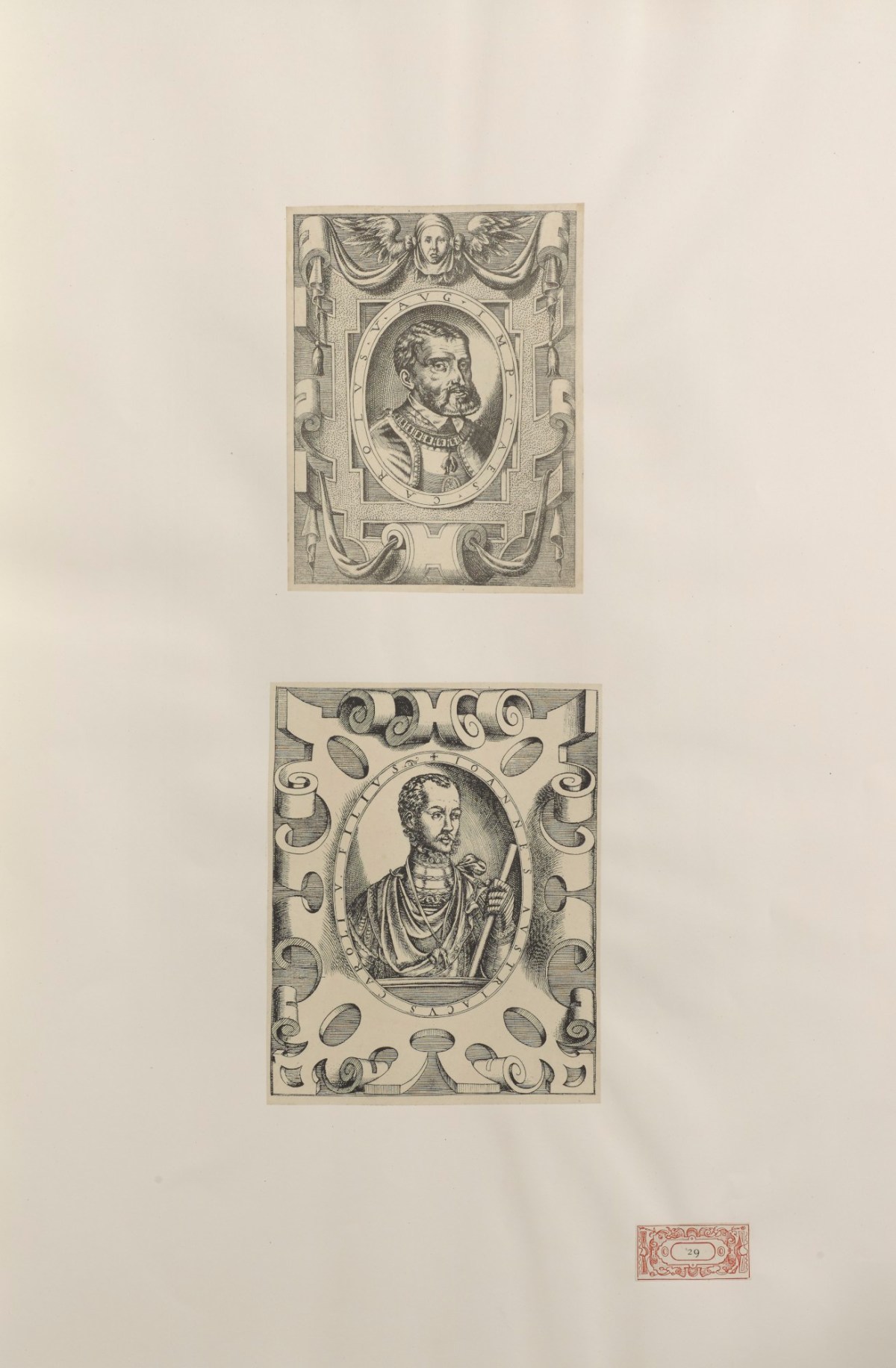 Titian and Nicolo Nelli, Portraits of Emperor Charles V and of Don John of Austria, son of the Emperor Charles V.