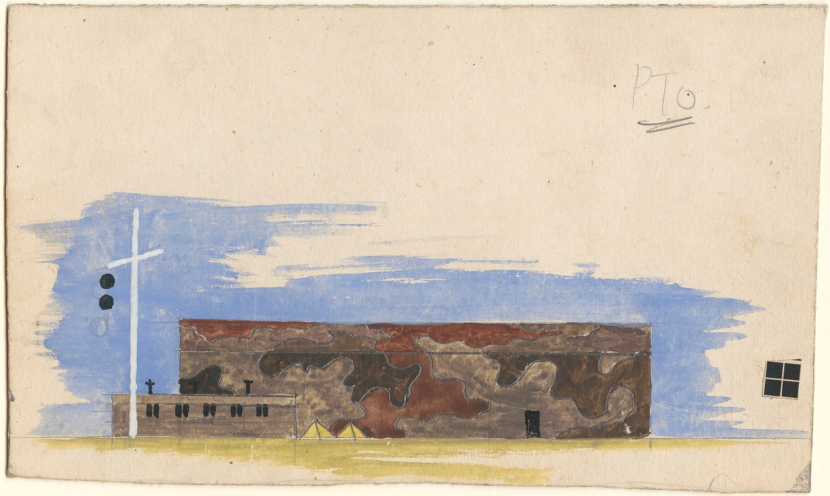 Sir Hugh Casson PRA, Camouflaged Building