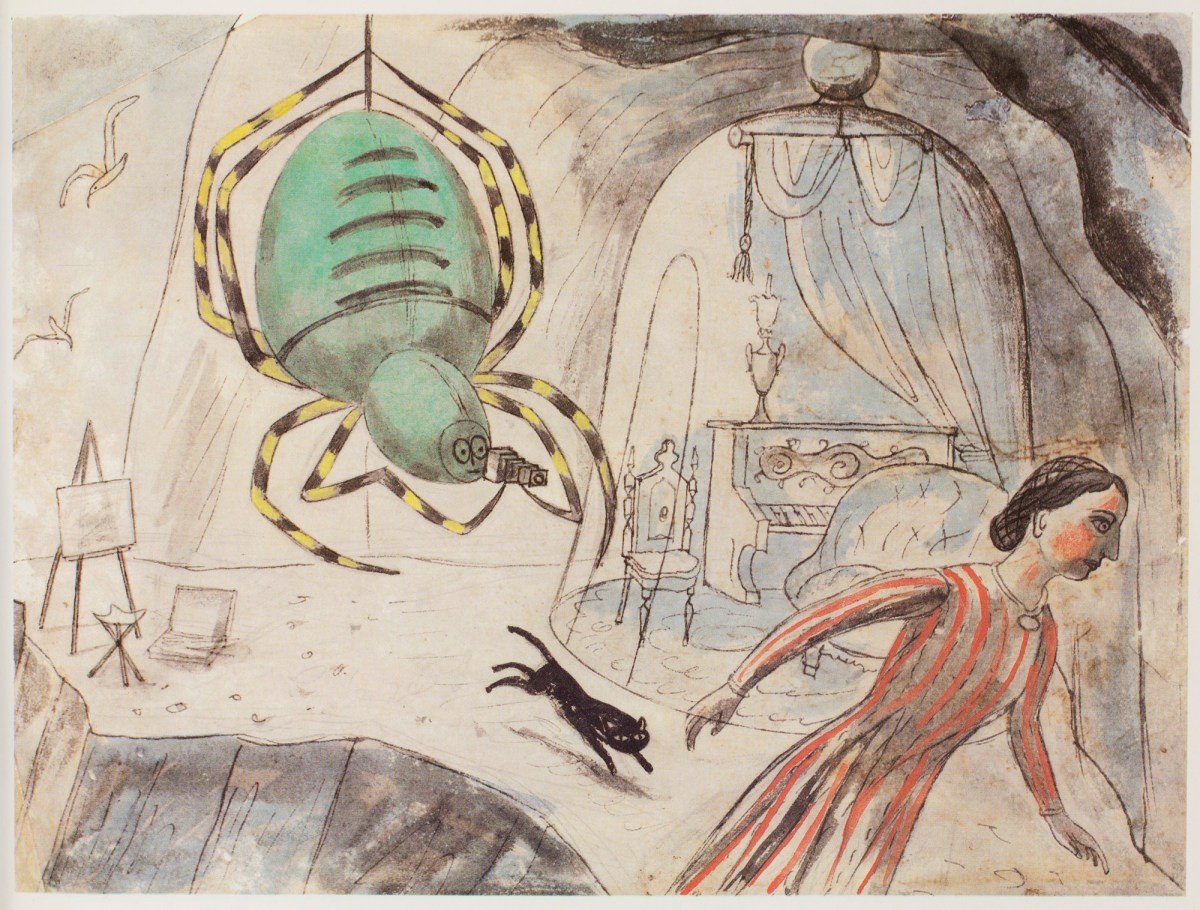 Edward Bawden RA, Lady Filmy Fern fleeing from the Welsh Polypod