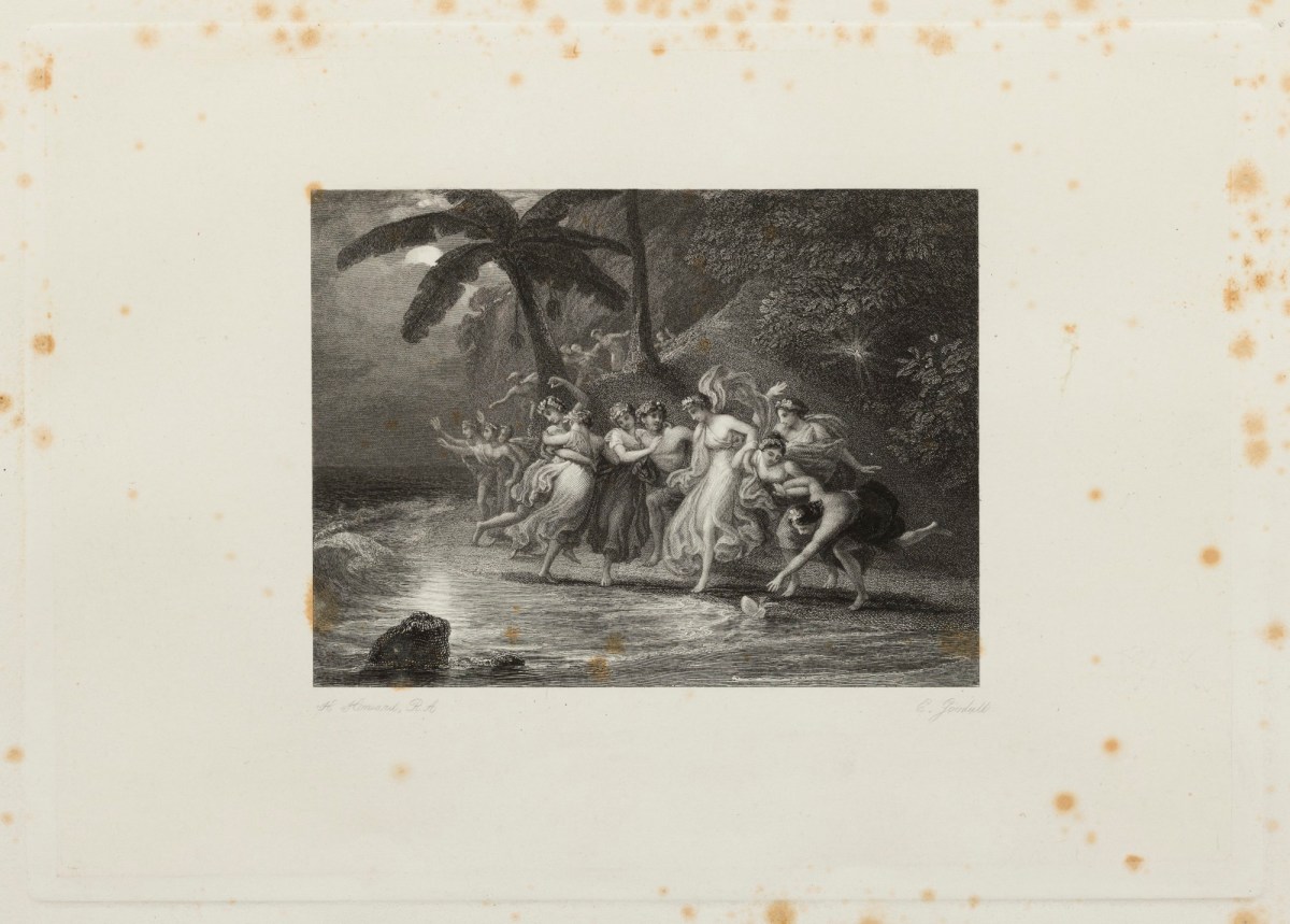 Henry Howard RA, Nymphs dancing in the moonlight by the sea shore