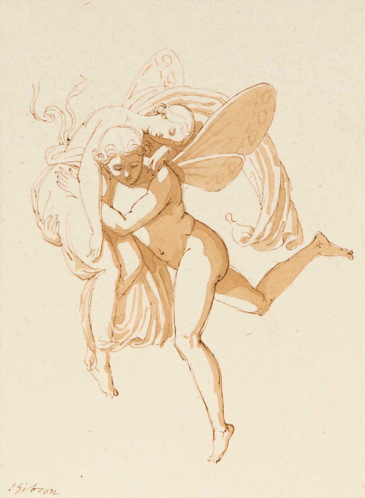 John Gibson RA, Psyche borne by a Zephyr