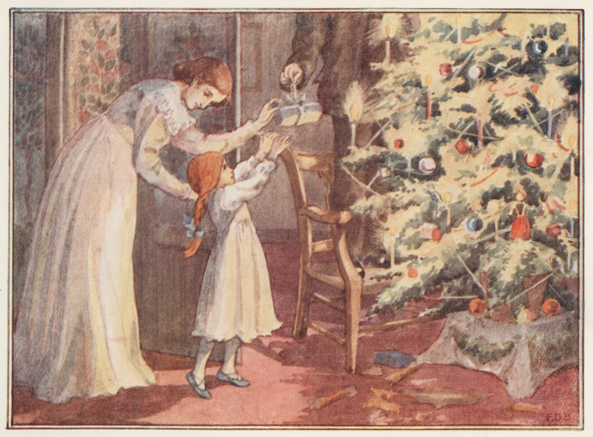 Francis D. Bedford, Climbing upon a chair, he cut off from the top branch a flat box.