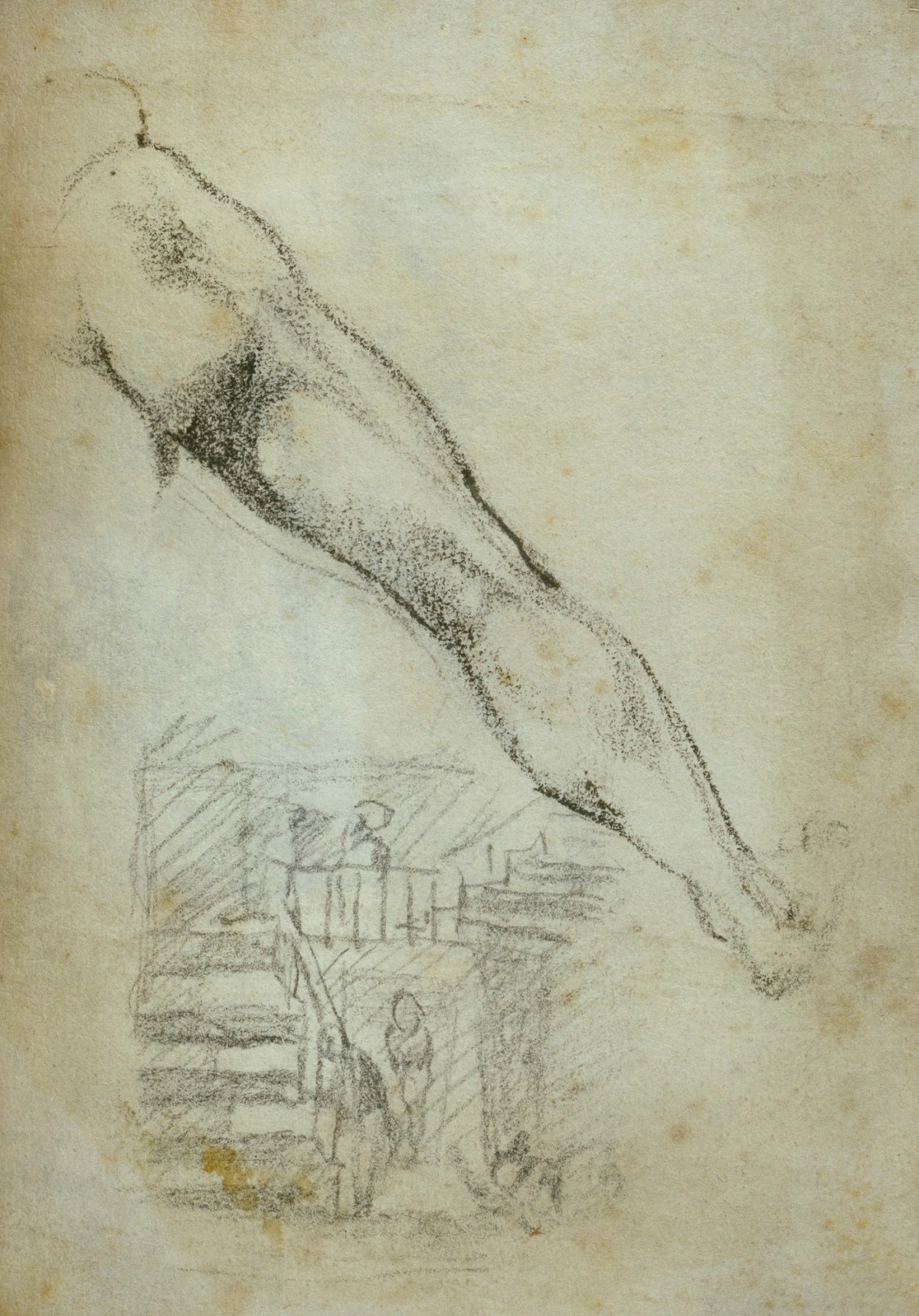 Benjamin West PRA, Leaf from a sketchbook