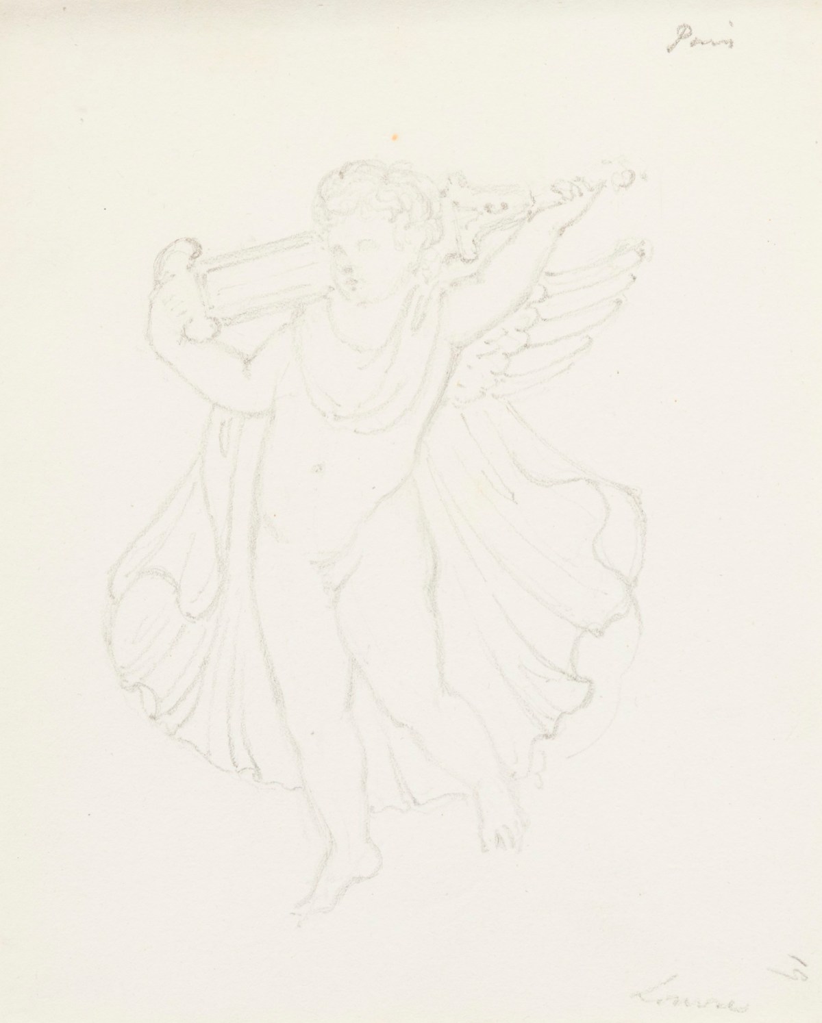 Richard Westmacott the Younger RA, Sketch of a putto carrying a sword