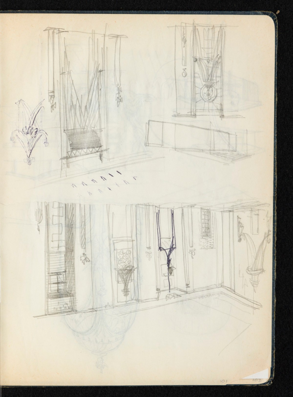 Sir Hugh Casson PRA, Britannia and Glyndebourne sketchbook