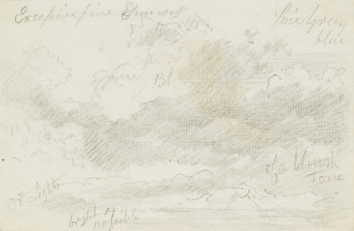 Philip Reinagle RA, A study of clouds