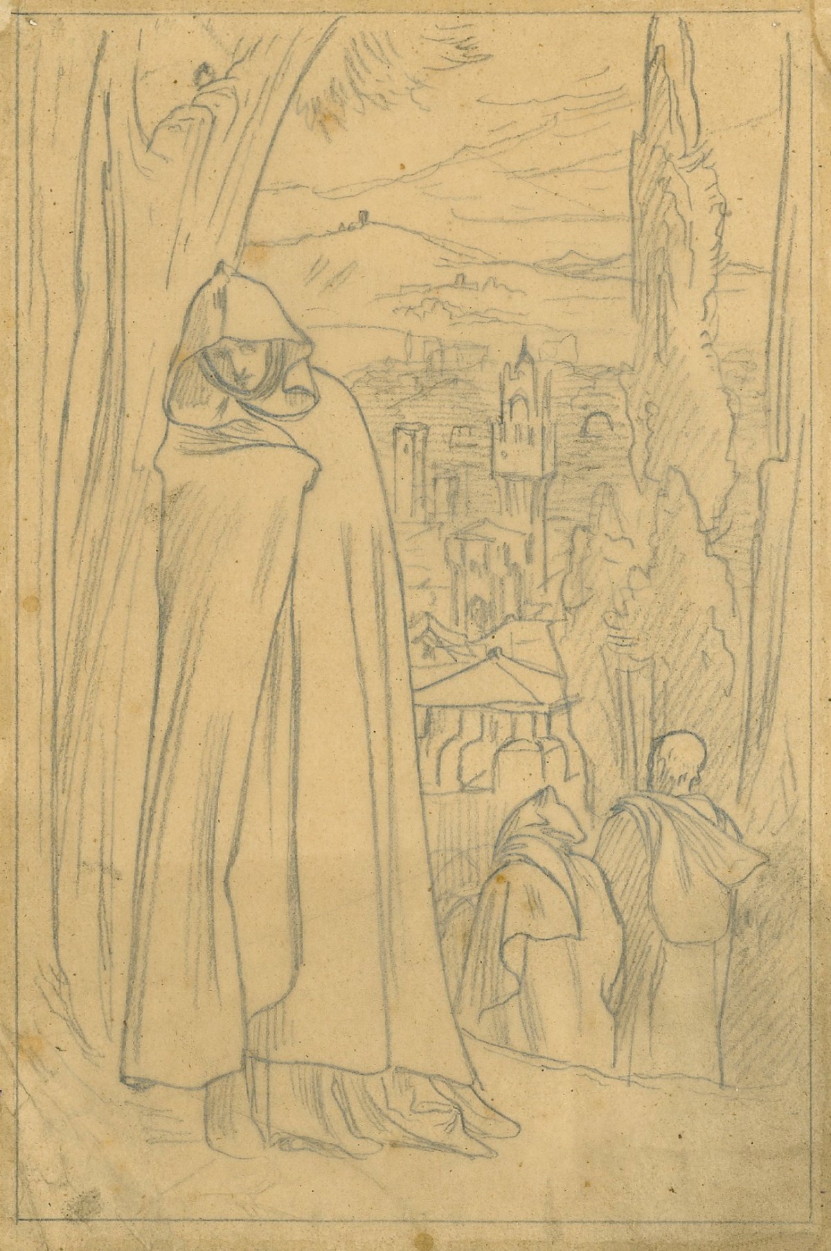 Lord Leighton PRA, Tracing for 'Escaped'