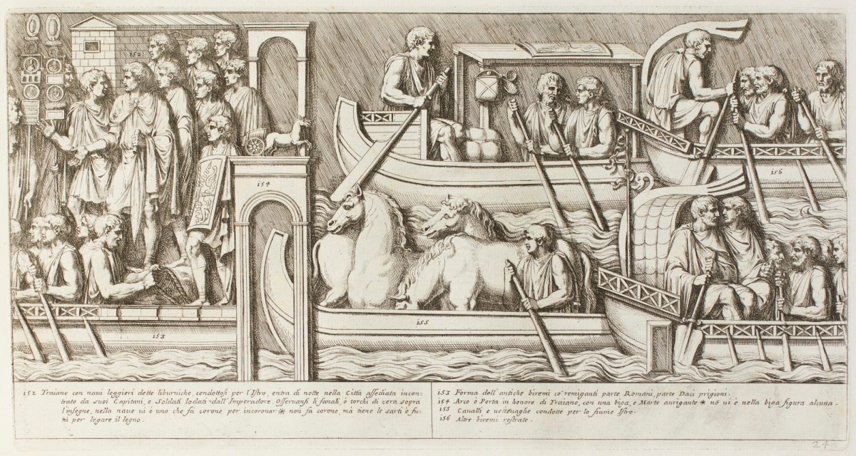 Plate 24 Emperor Trajan Entering The City In A Boat Works Of Art Ra Collection Royal Academy Of Arts
