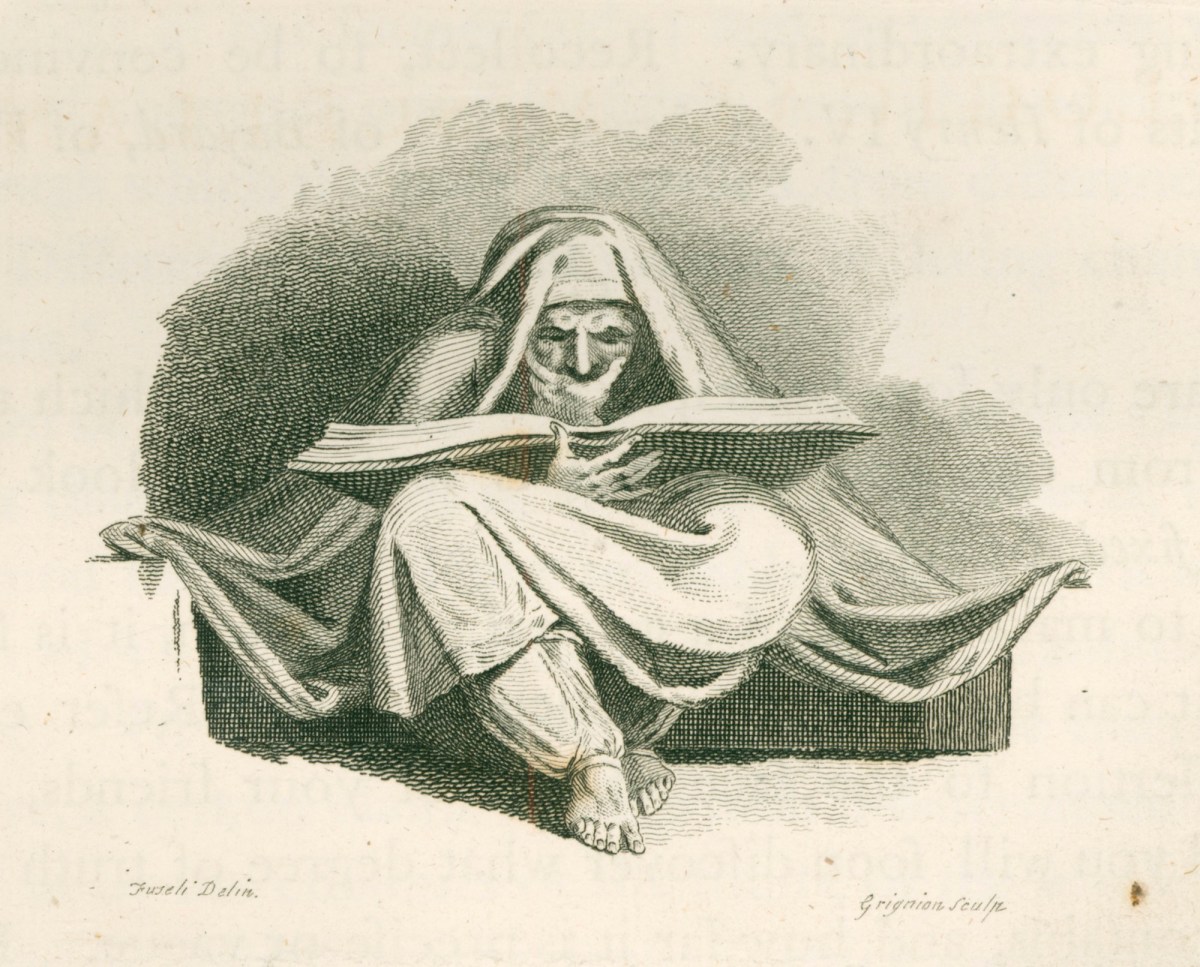 Henry Fuseli RA, Sibyl with Open Book in her Lap