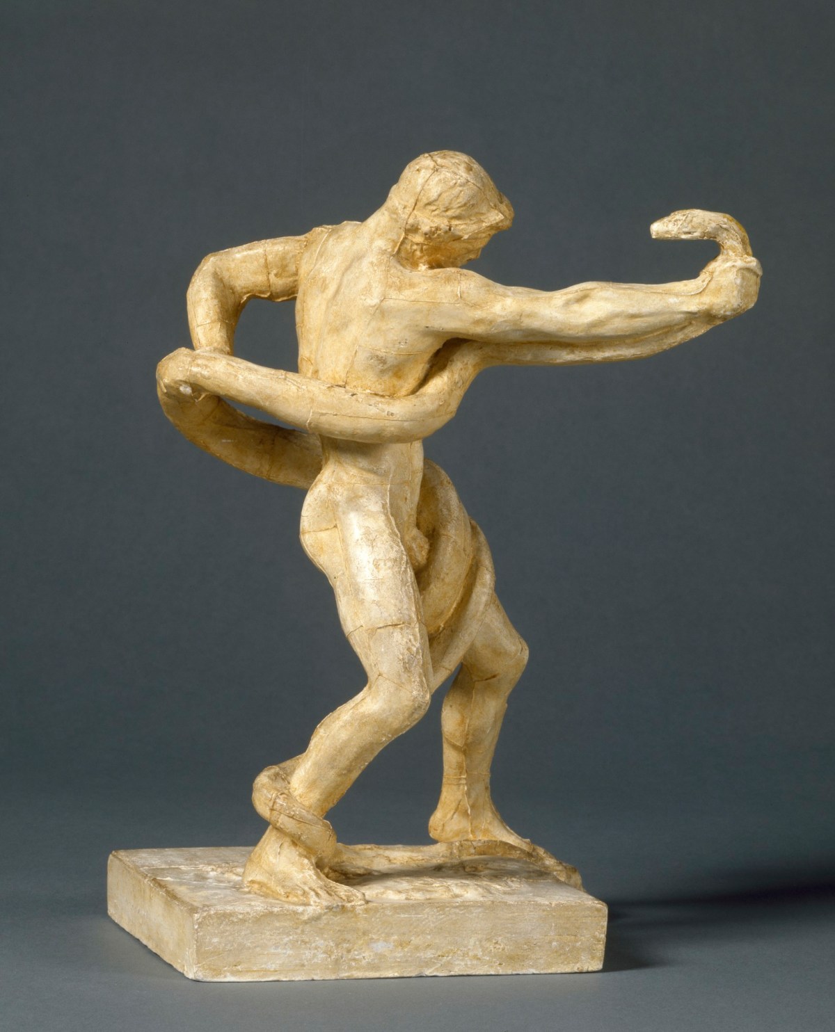 Lord Leighton PRA, Athlete struggling with a Python (reduced version)