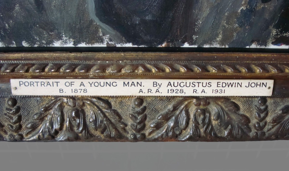 Unknown, Frame for Augustus John RA 'Portrait of a Young Man'