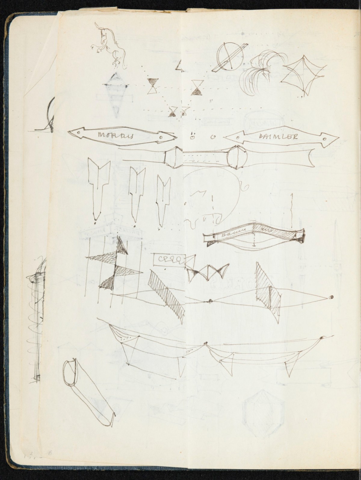 Sir Hugh Casson PRA, Britannia and Glyndebourne sketchbook