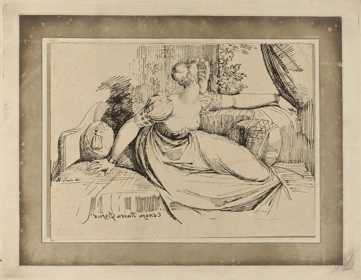 Henry Fuseli RA, Evening Thou Bringest All (Lady at a window)