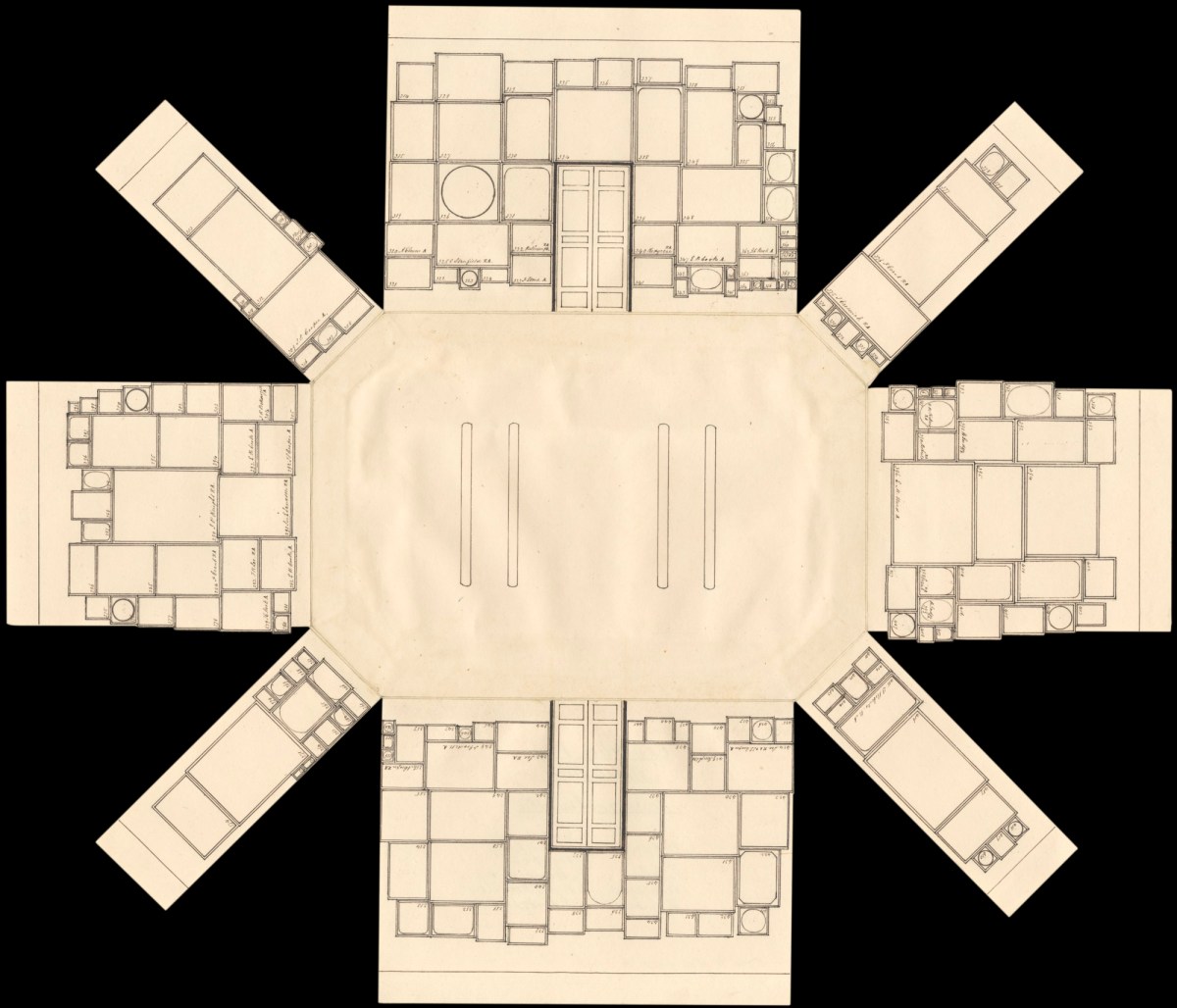 , Pop-up diagrams of the hang of works in the summer exhibition