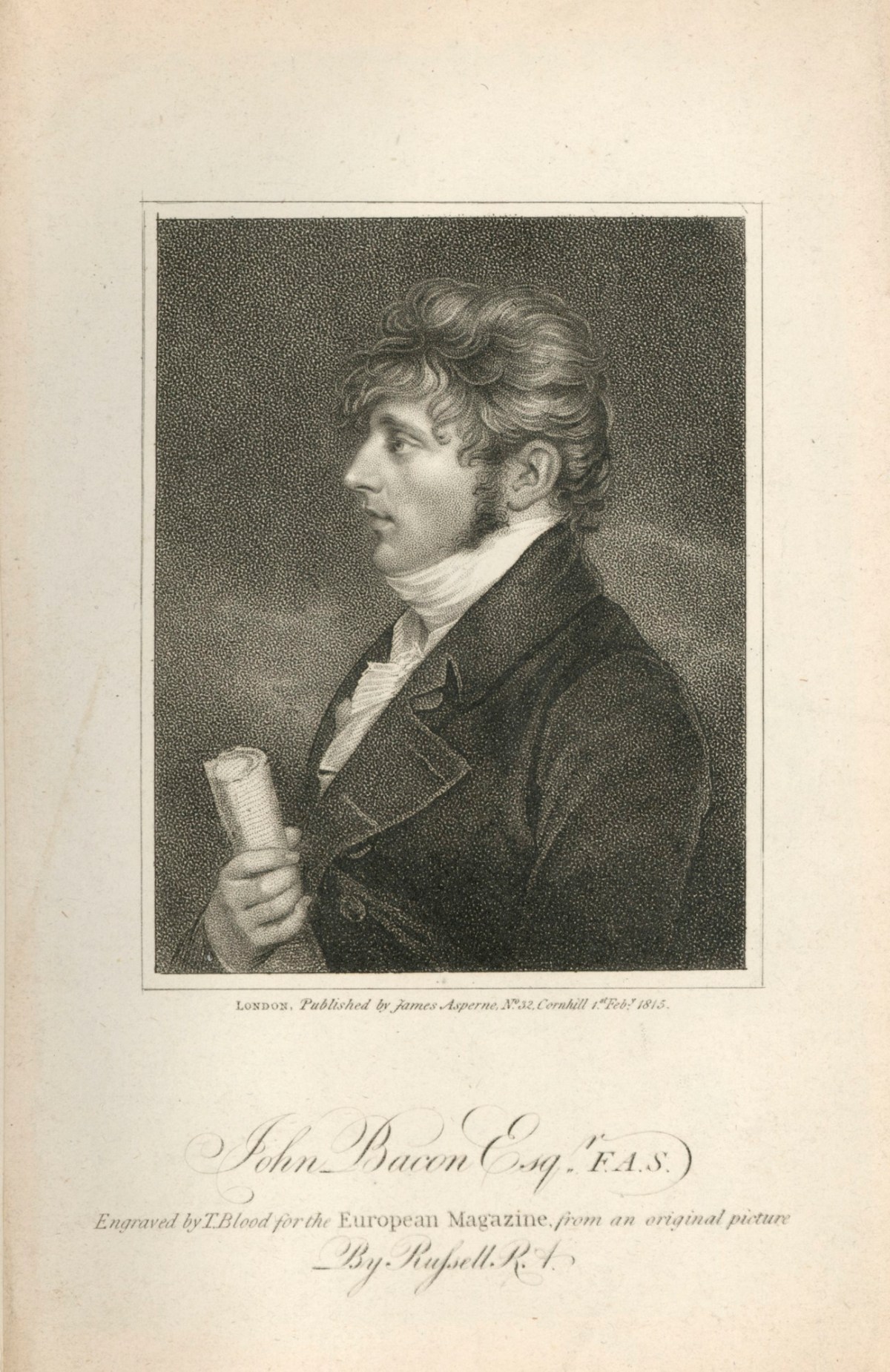John Russell RA, Portrait of John Bacon the Younger