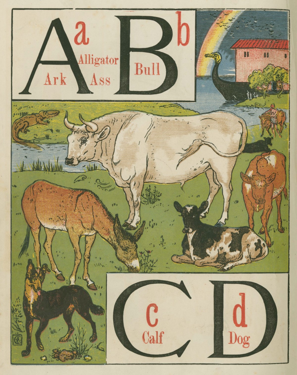 Walter Crane, 'A B C D'