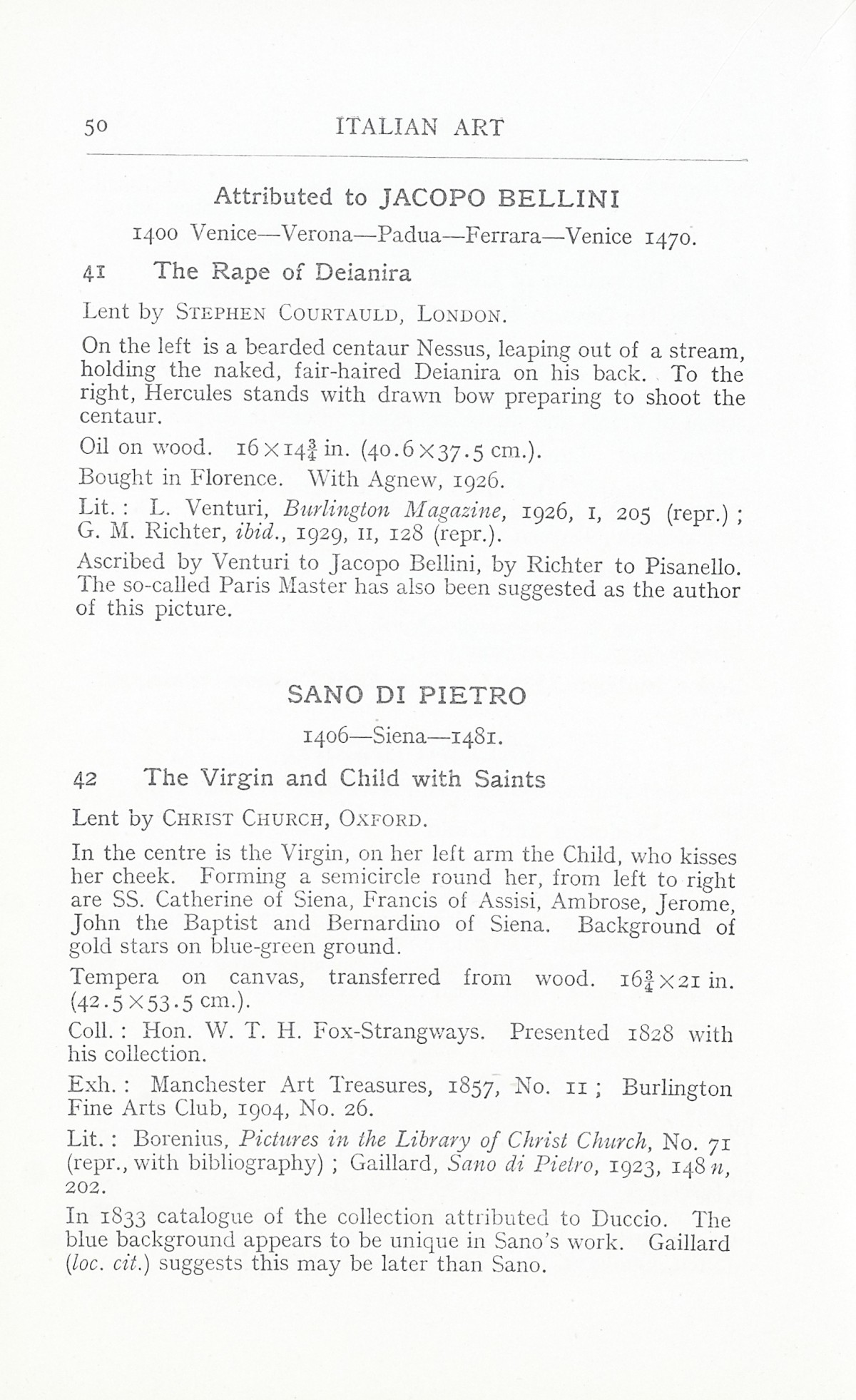 Page 54 of 1930 - Exhibition of Italian Art 1200-1900