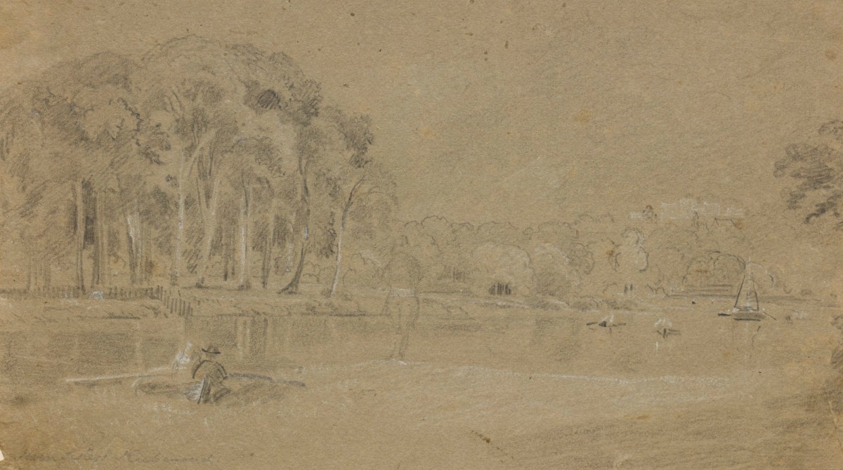 Philip Reinagle RA, Boats on the Thames in Richmond