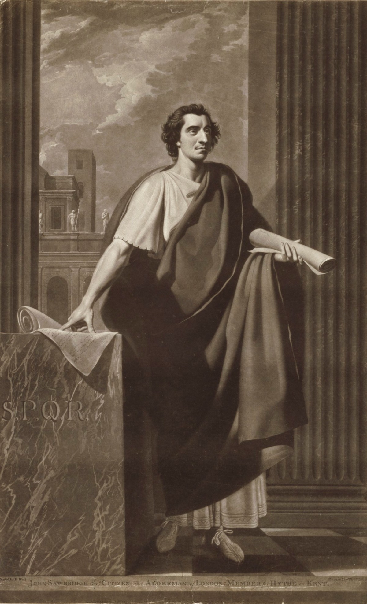 Benjamin West PRA, Alderman John Sawbridge