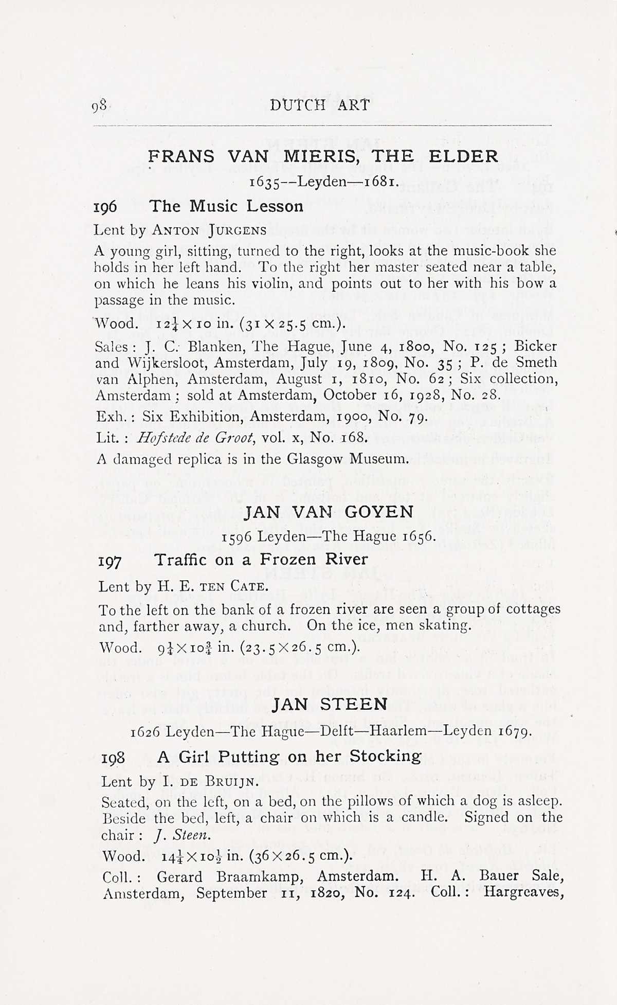 Page 102 of 1929 - Exhibition of Dutch Art 1450-1900