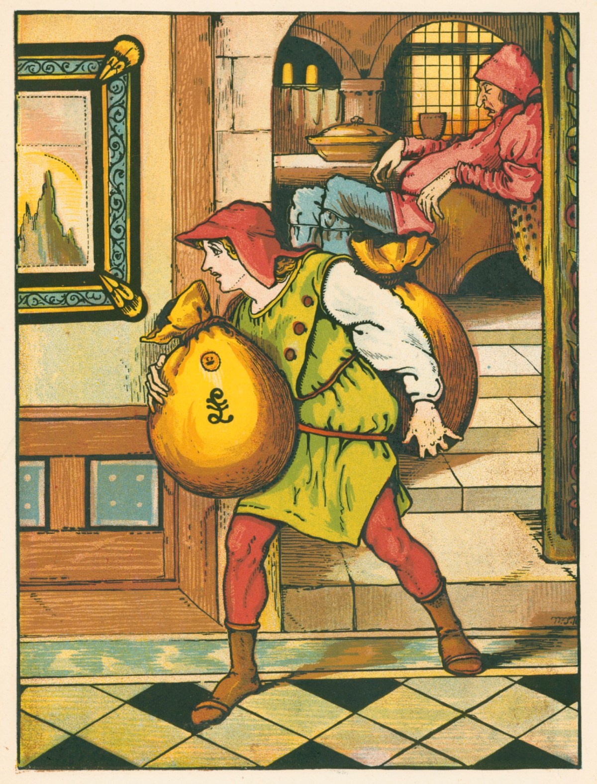 Unidentified artist, Jack steals the Giant's gold