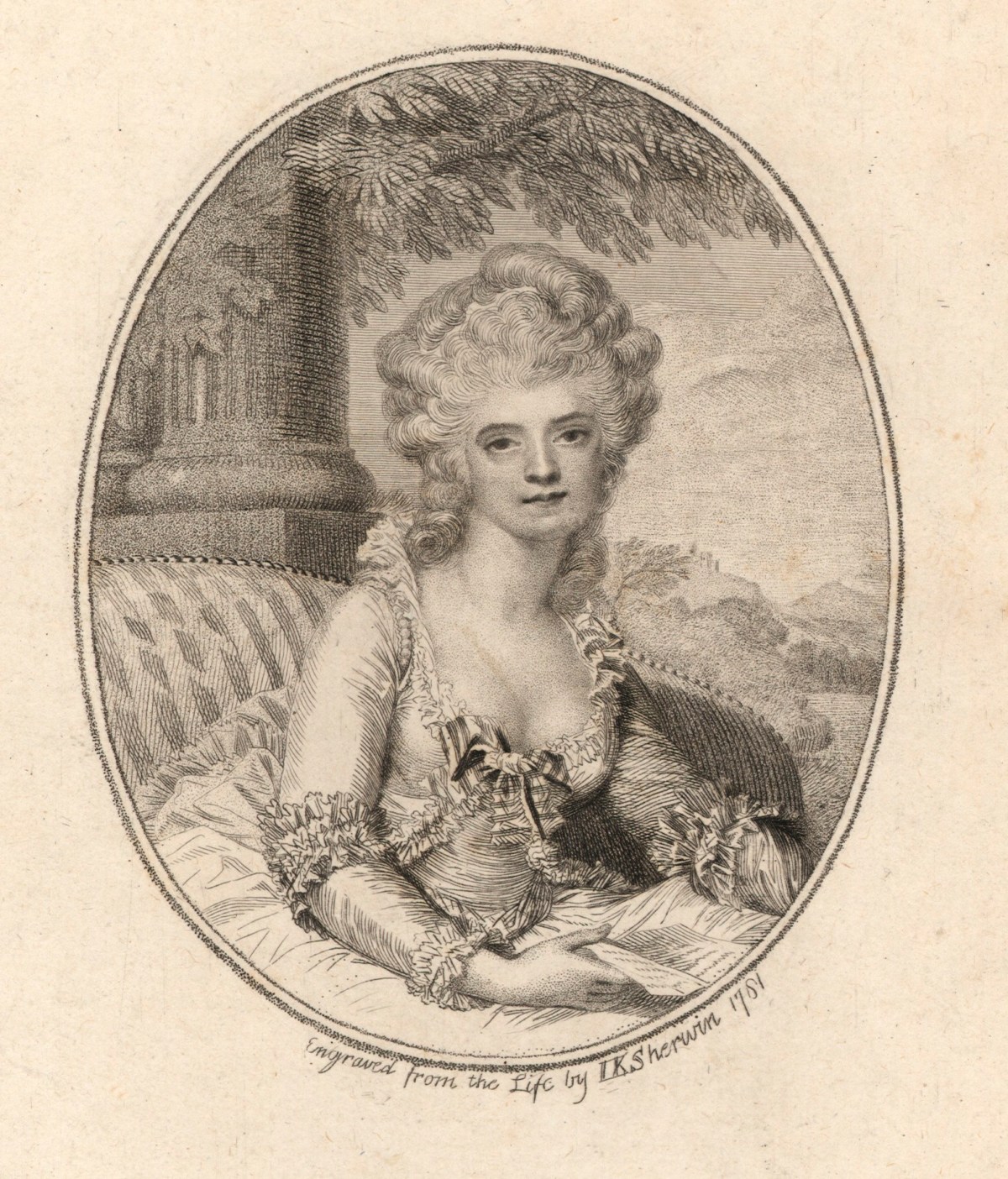 John Keyse Sherwin, Portrait of Mrs Mary Robinson