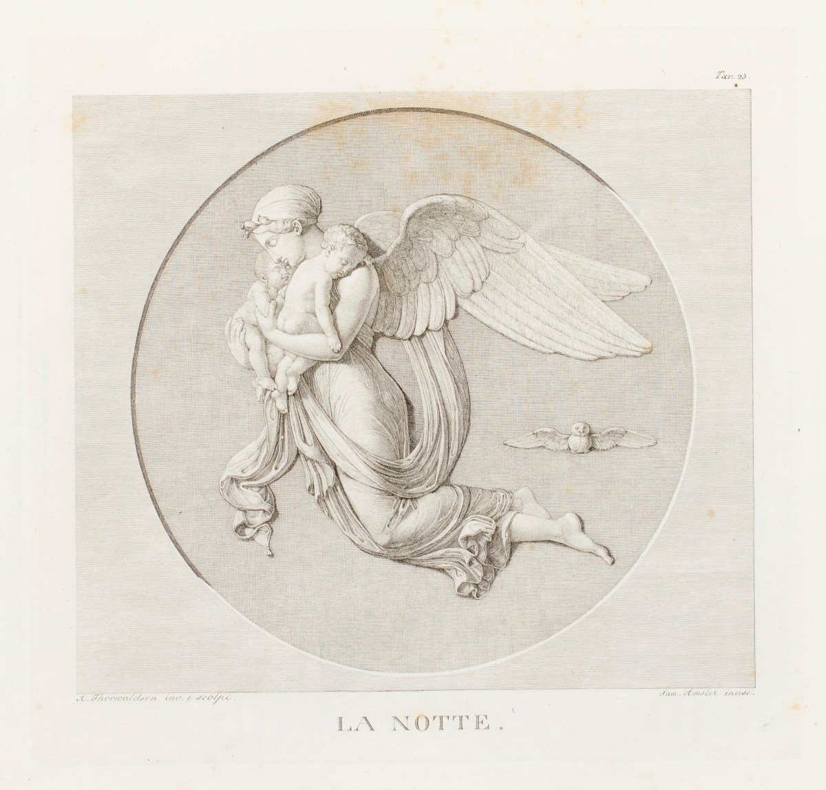 Bertel Thorvaldsen, 'La Notte.'