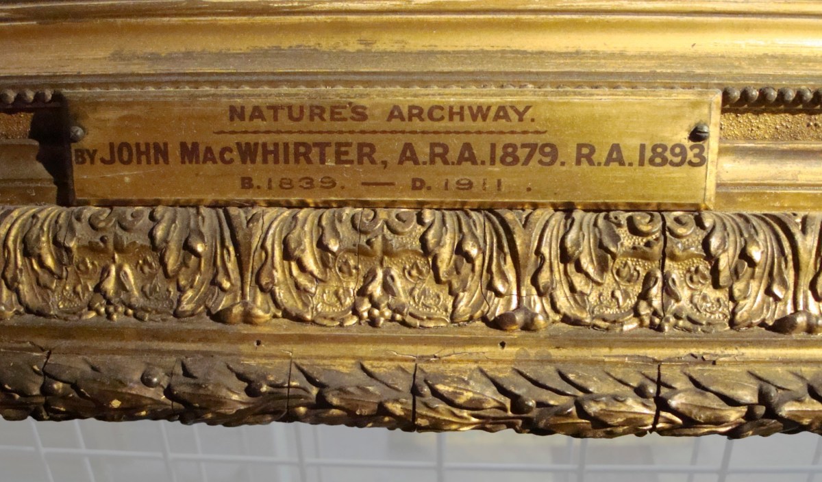 Unknown, Frame for John MacWhirter RA 'Nature's Archway'