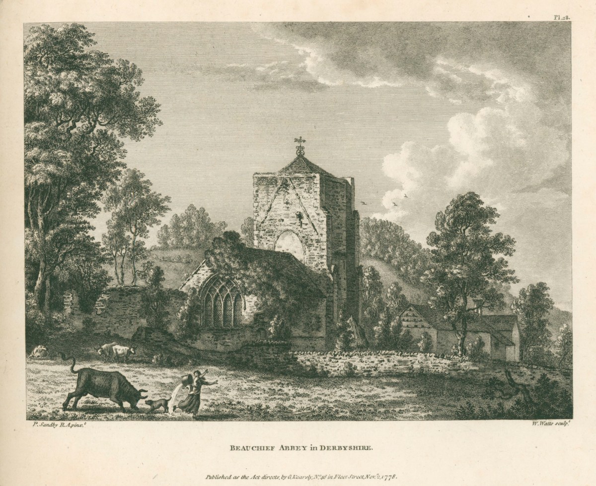 Paul Sandby RA, Beauchief Abbey in Derbyshire