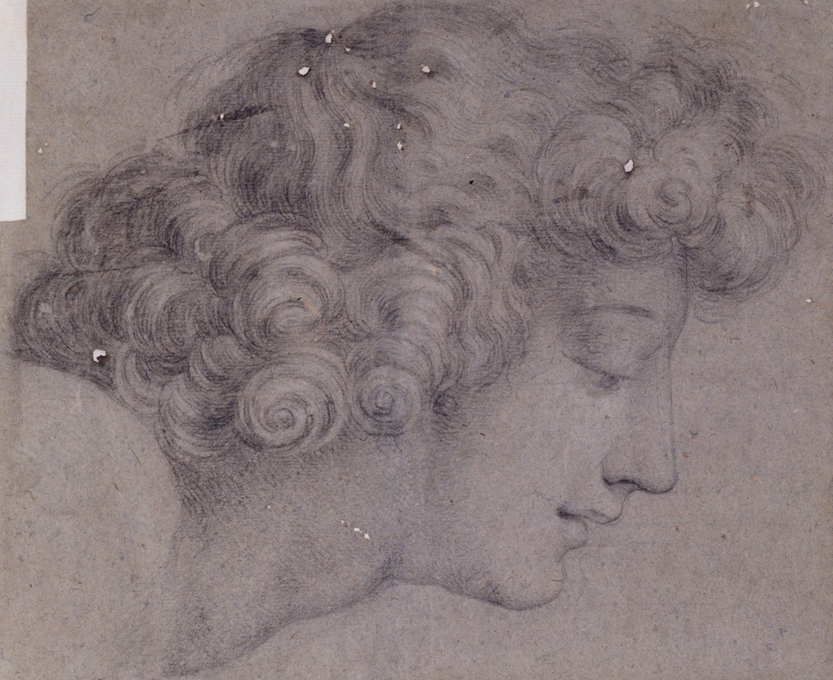 William Parry ARA, Head of one of Euclid's pupils after Raphael's 'School of Athens'