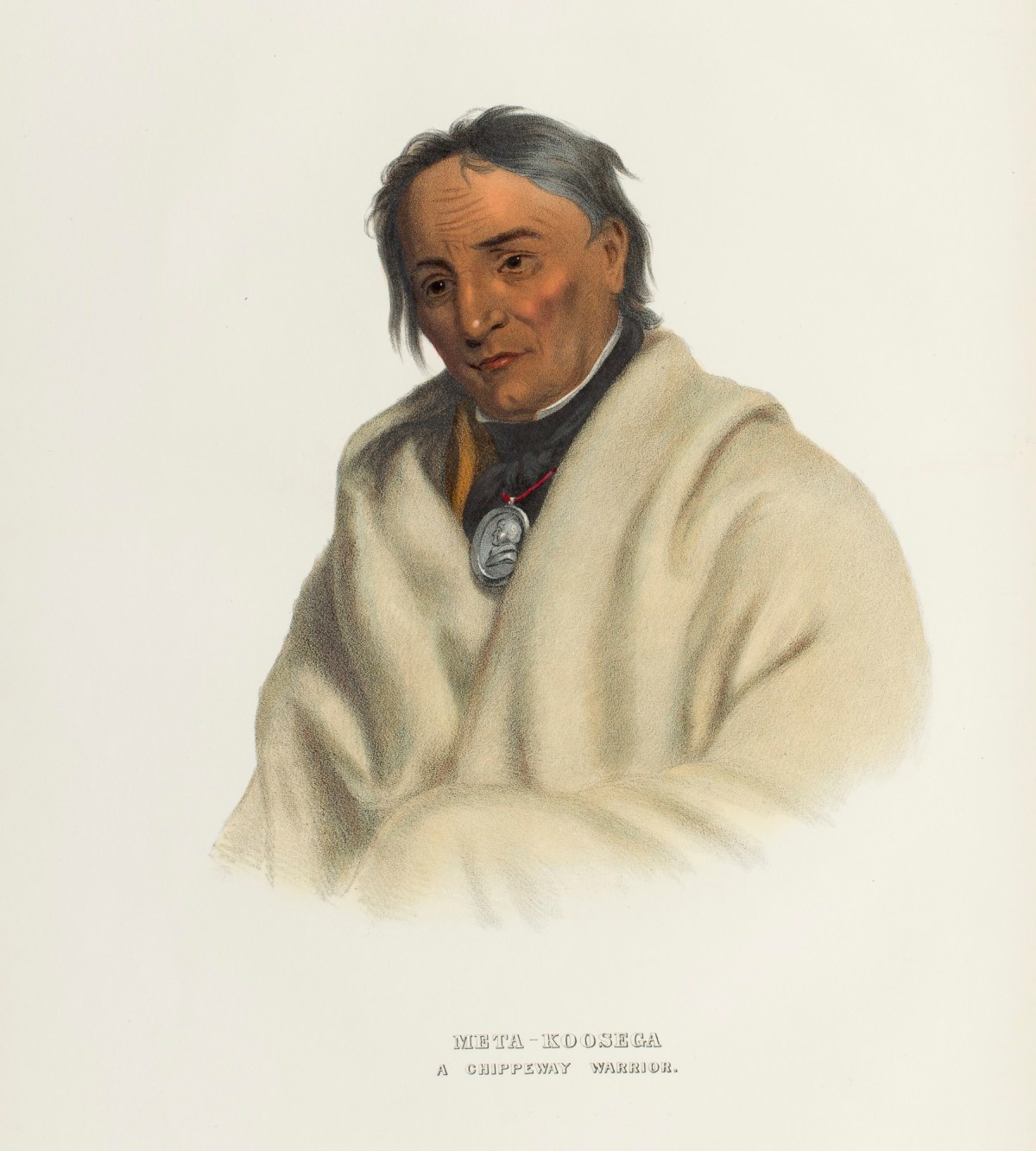 Charles Bird King, Meta - Koosega, a Chippewa warrior