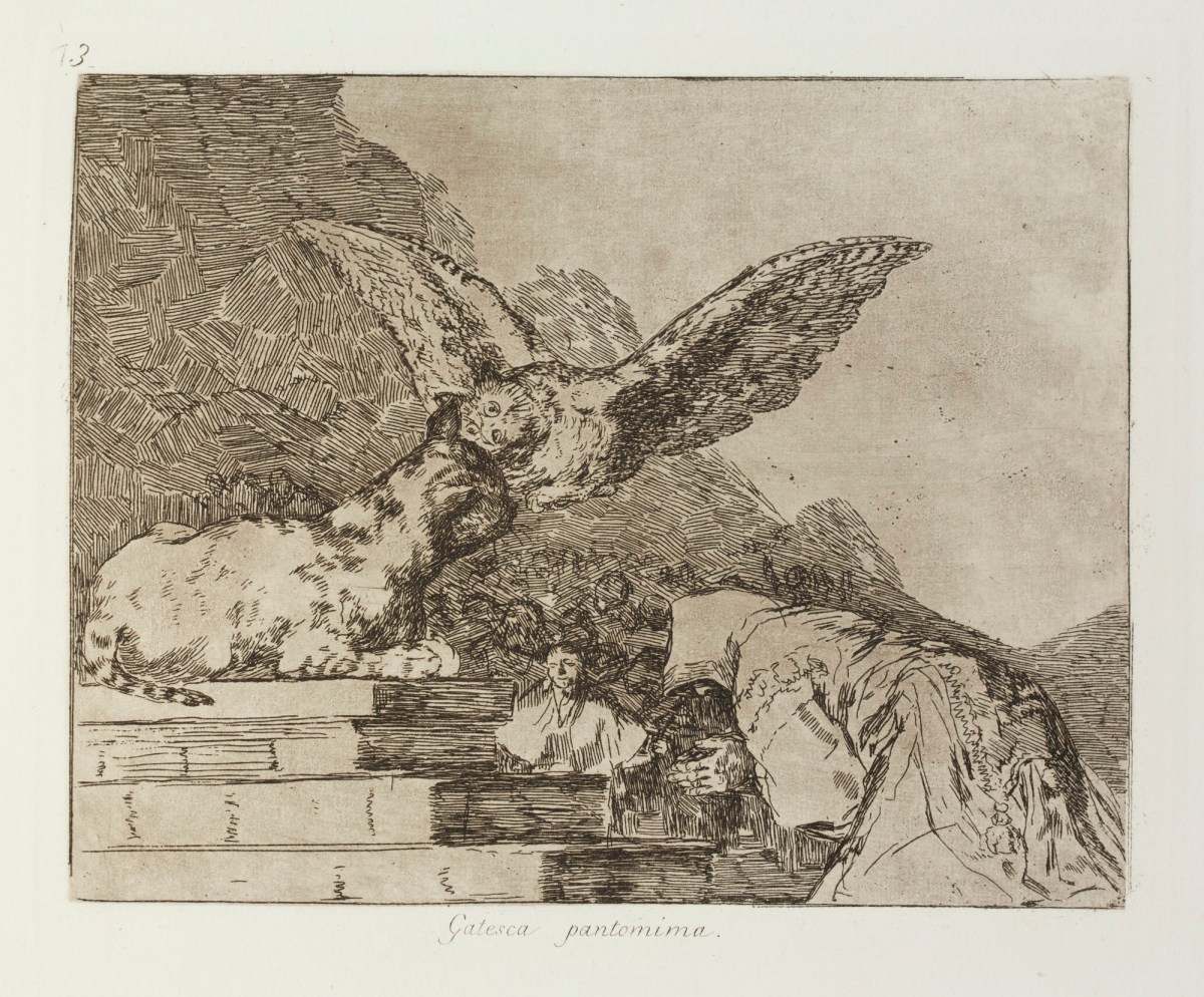 Francisco Goya, 'Gatesca pantomima.'