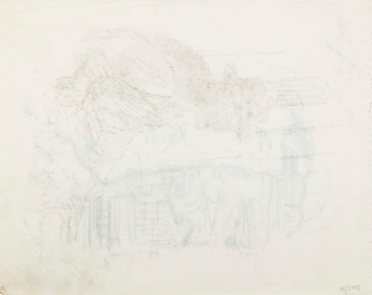 Sir George Clausen RA, Sketch of a barn