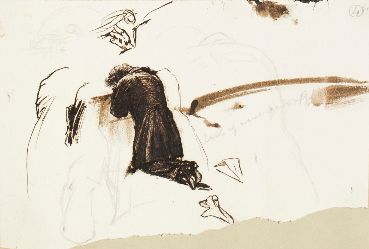 Henry Hugh Armstead RA, A kneeling man and other studies