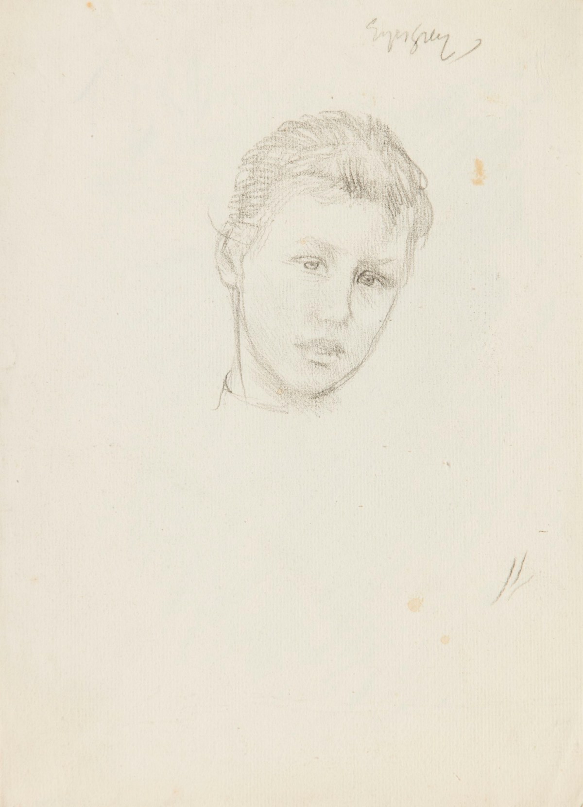 Study of a girl's head | Works of Art | RA Collection | Royal Academy ...