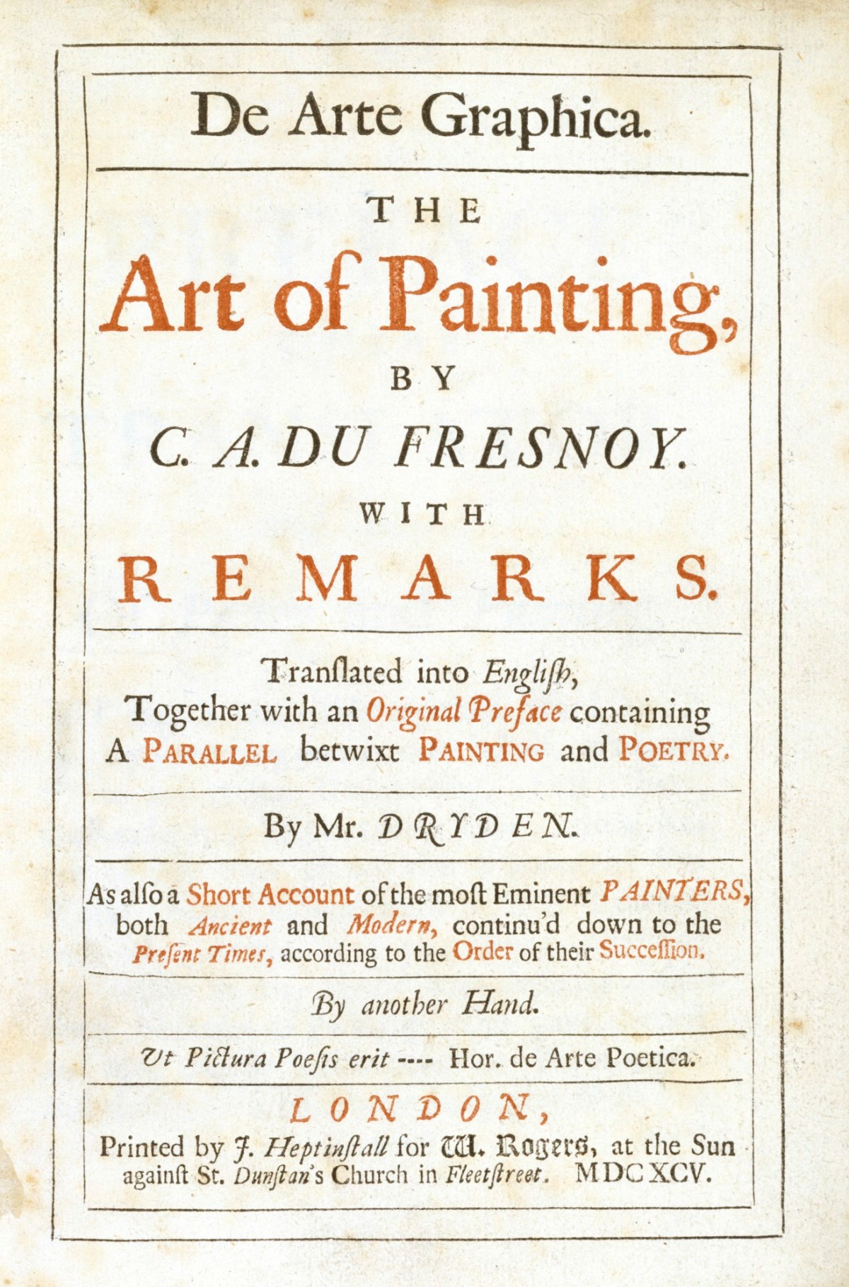 Unidentified designer, Letterpress title-page