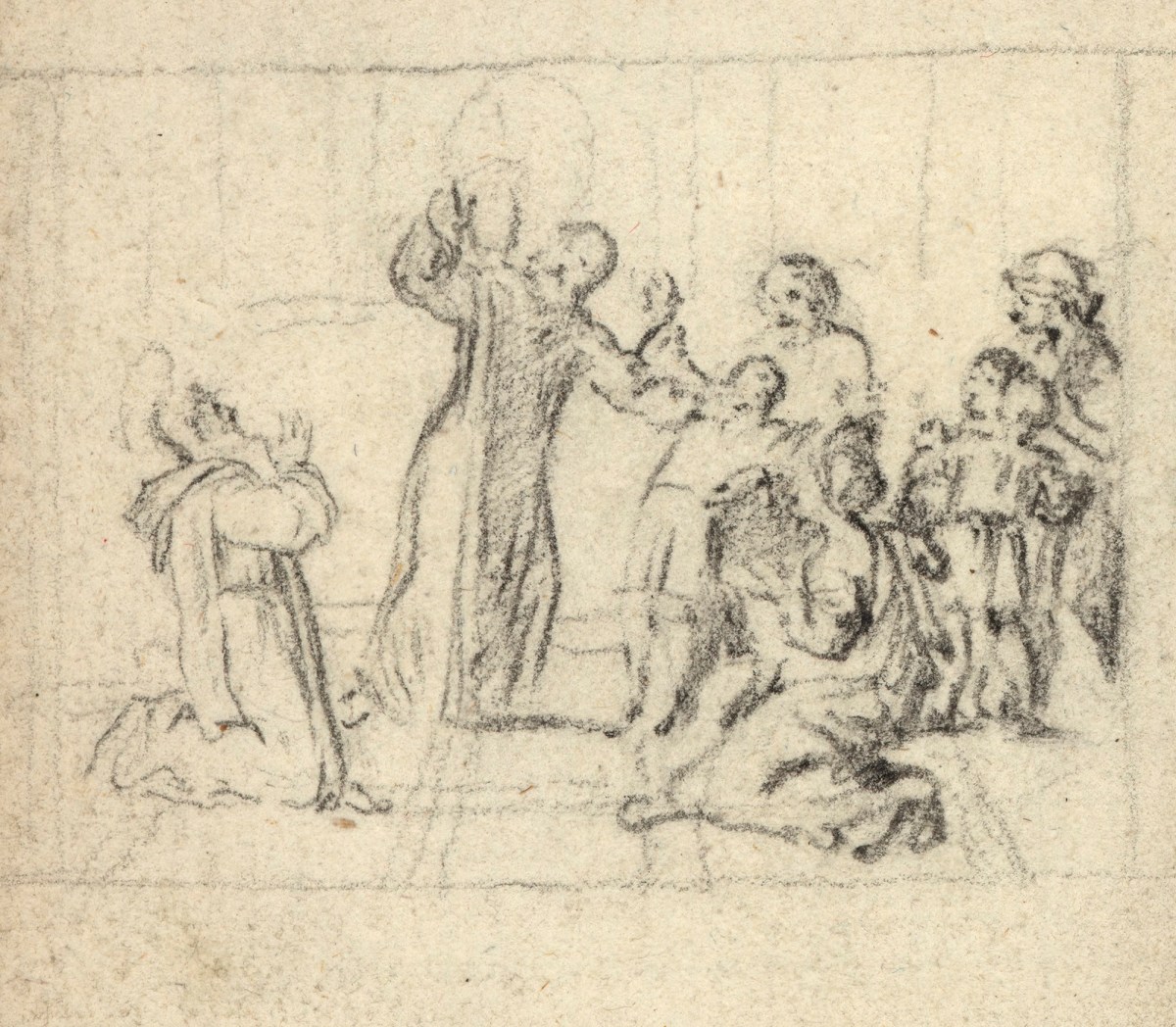 Benjamin West PRA, Leaf from a sketchbook
