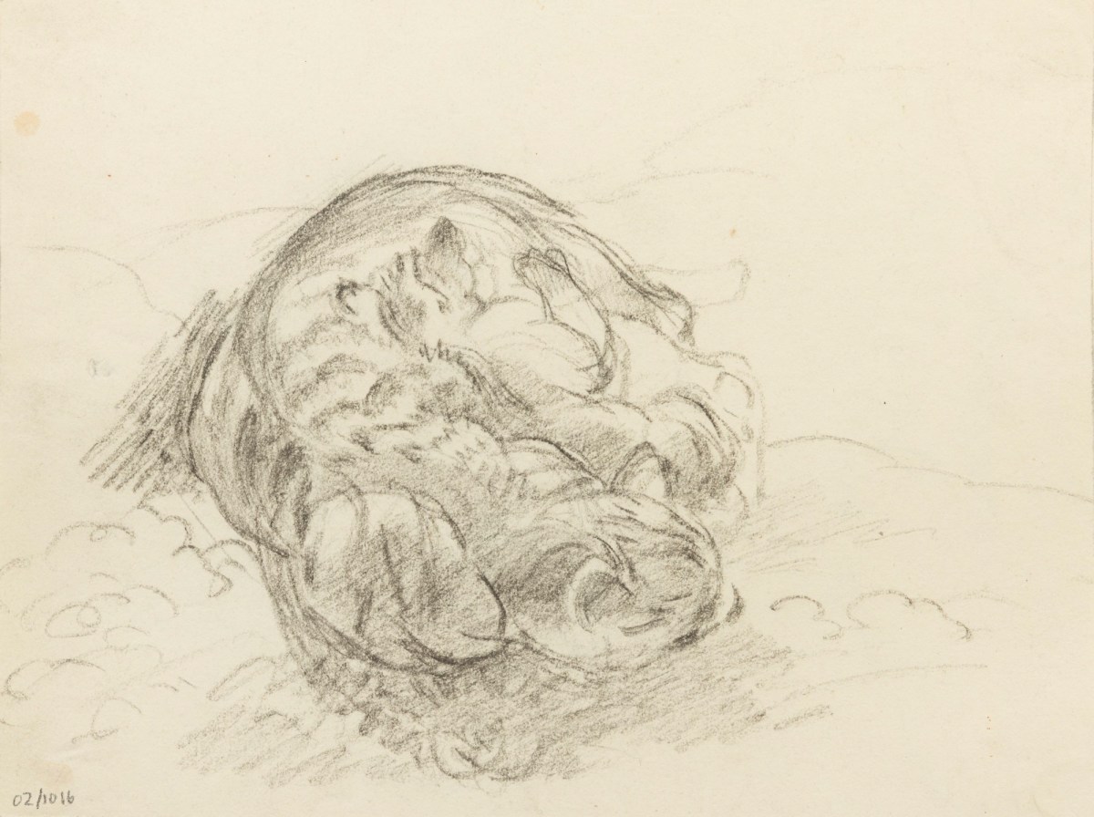 Philip Reinagle RA, A tigress with cubs