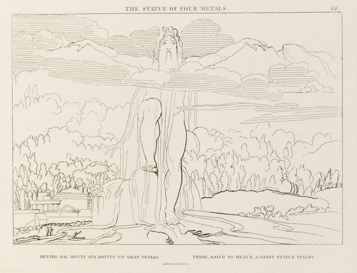 John Flaxman RA, 'The Statues of Four Metals' (from The Divine Comedy)