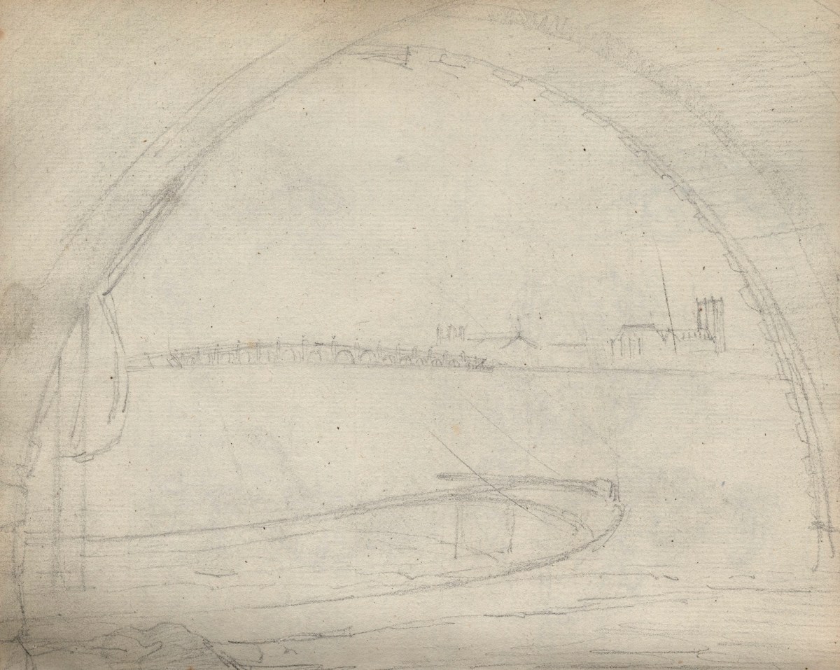 Unknown artist, Leaf from a sketchbook