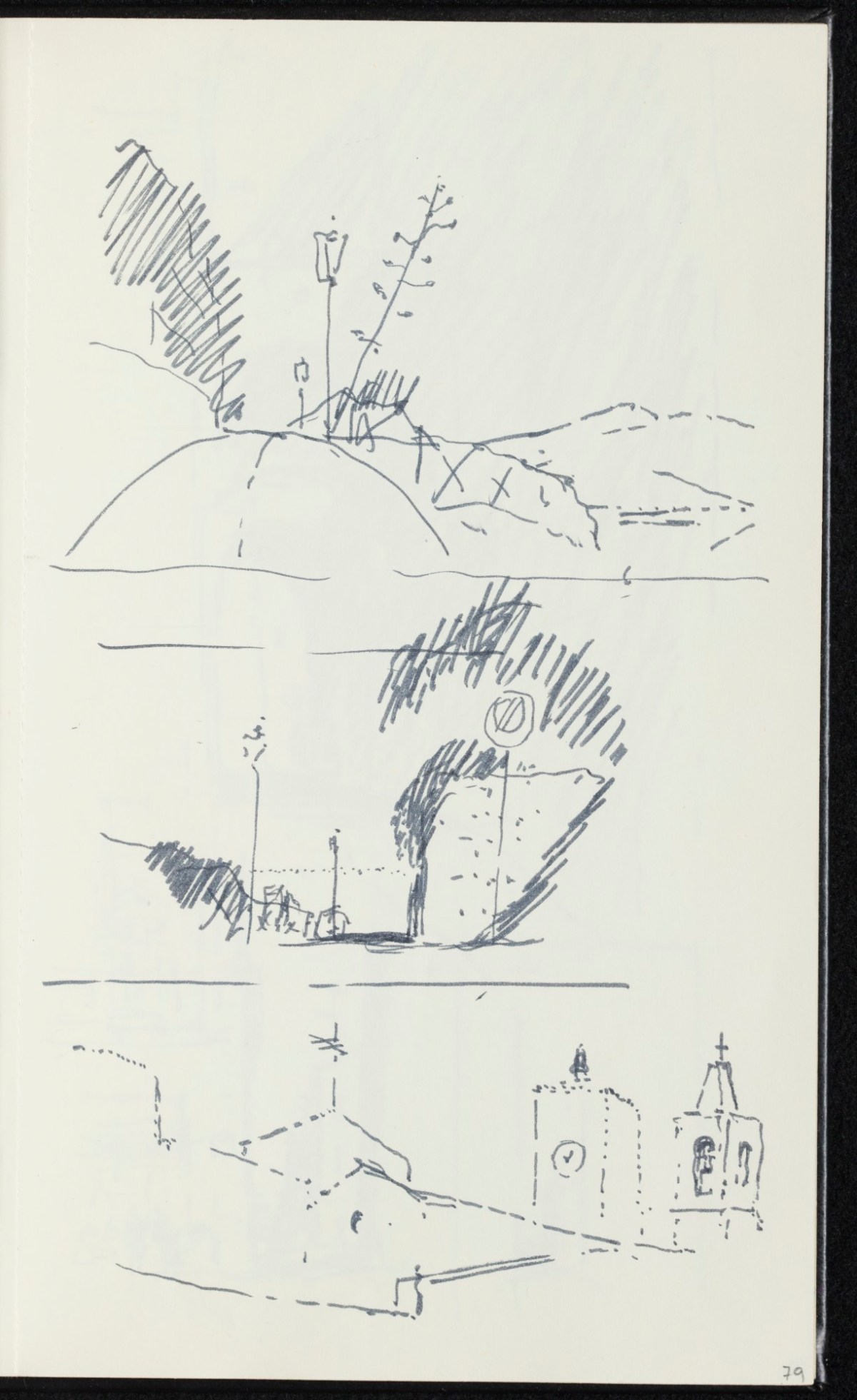 Sir Hugh Casson PRA, Majorca, Italy and Pembrokeshire sketchbook