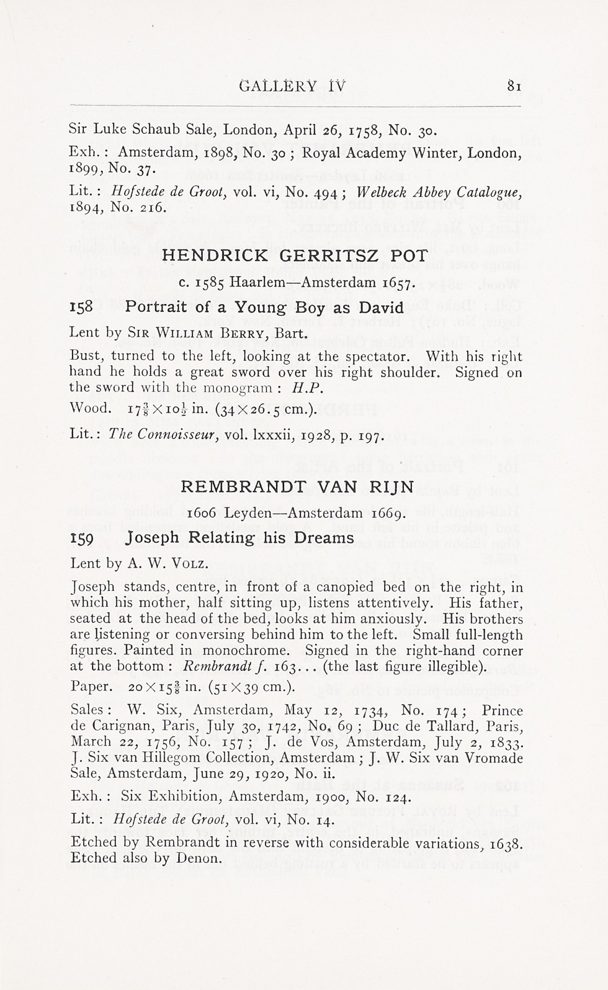Page 85 of 1929 - Exhibition of Dutch Art 1450-1900
