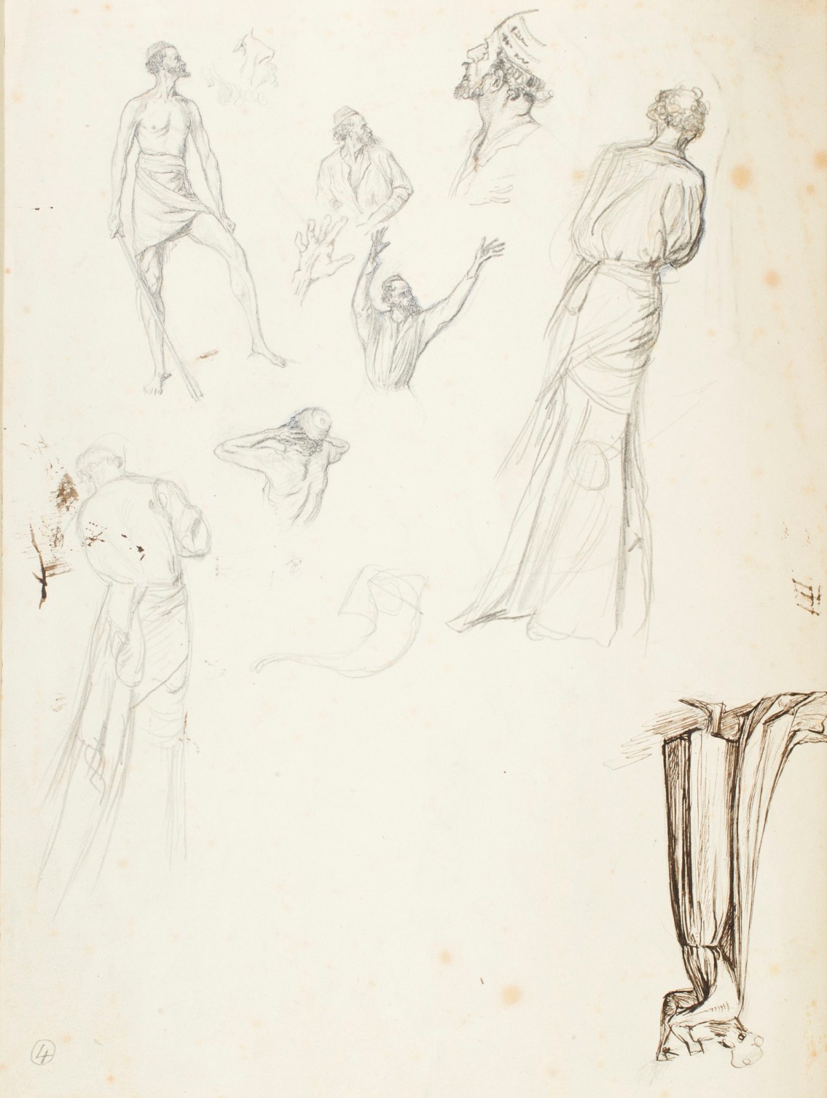 Henry Hugh Armstead RA, Studies for 'The Fall of the Walls of Jericho'