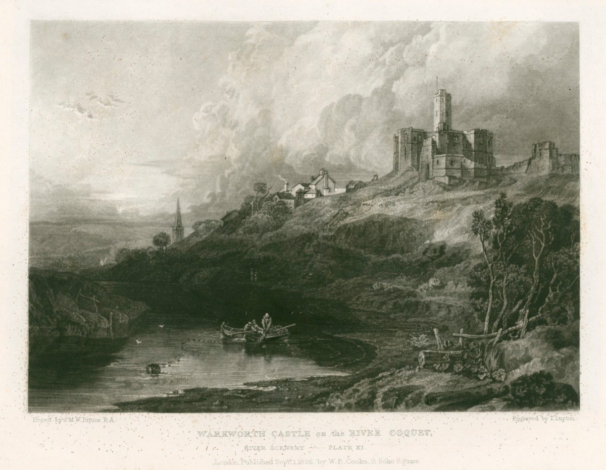 J.M.W. Turner RA, Warkworth Castle on the River Coquet