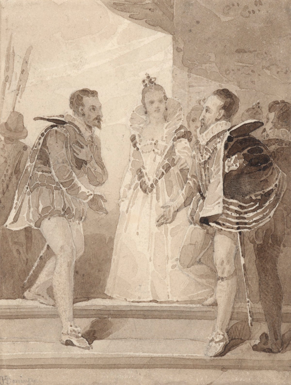 Richard Parkes Bonington, Scene from Sir Walter Scott's Kenilworth