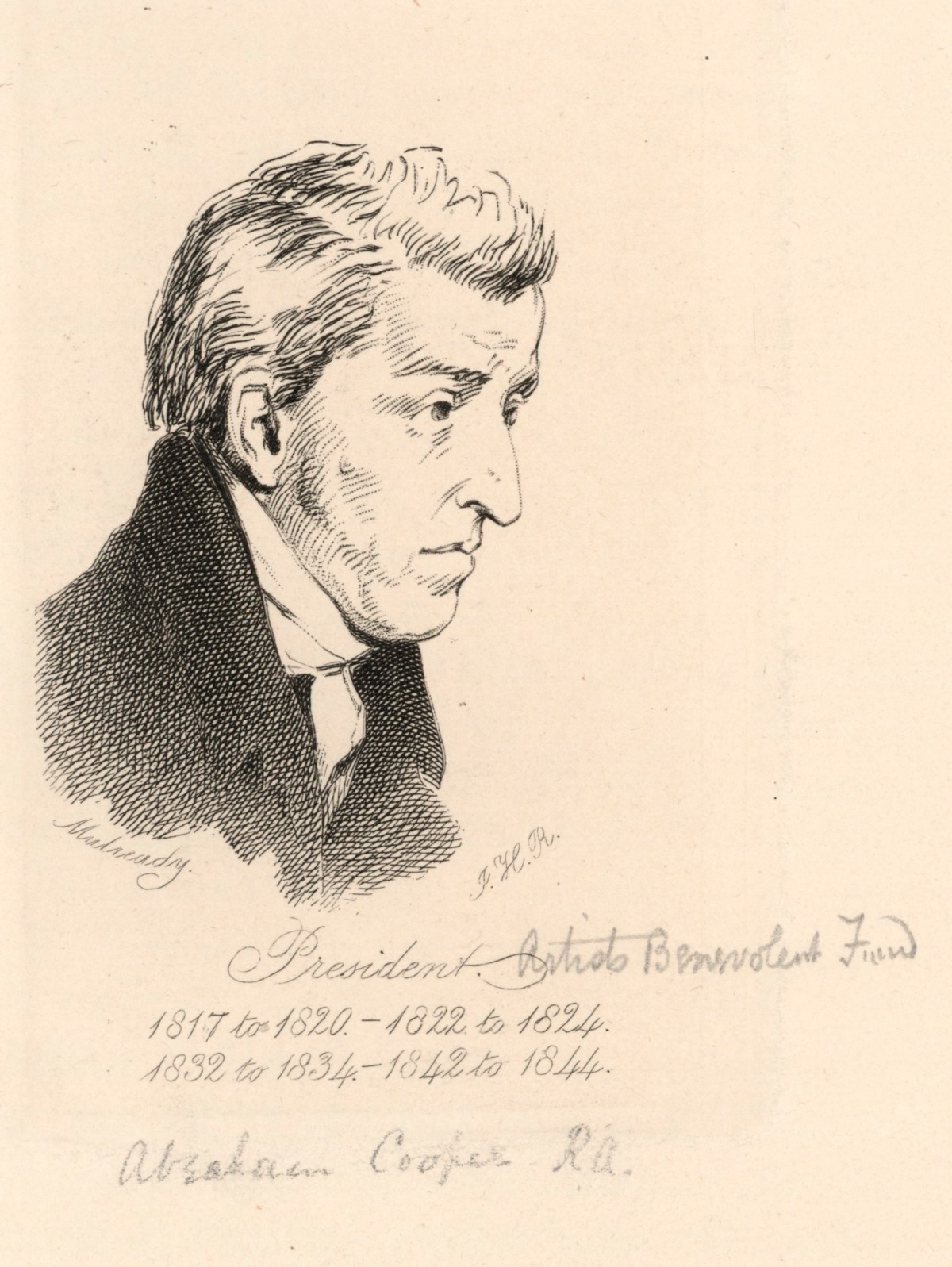 William Mulready RA, Portrait of Abraham Cooper RA