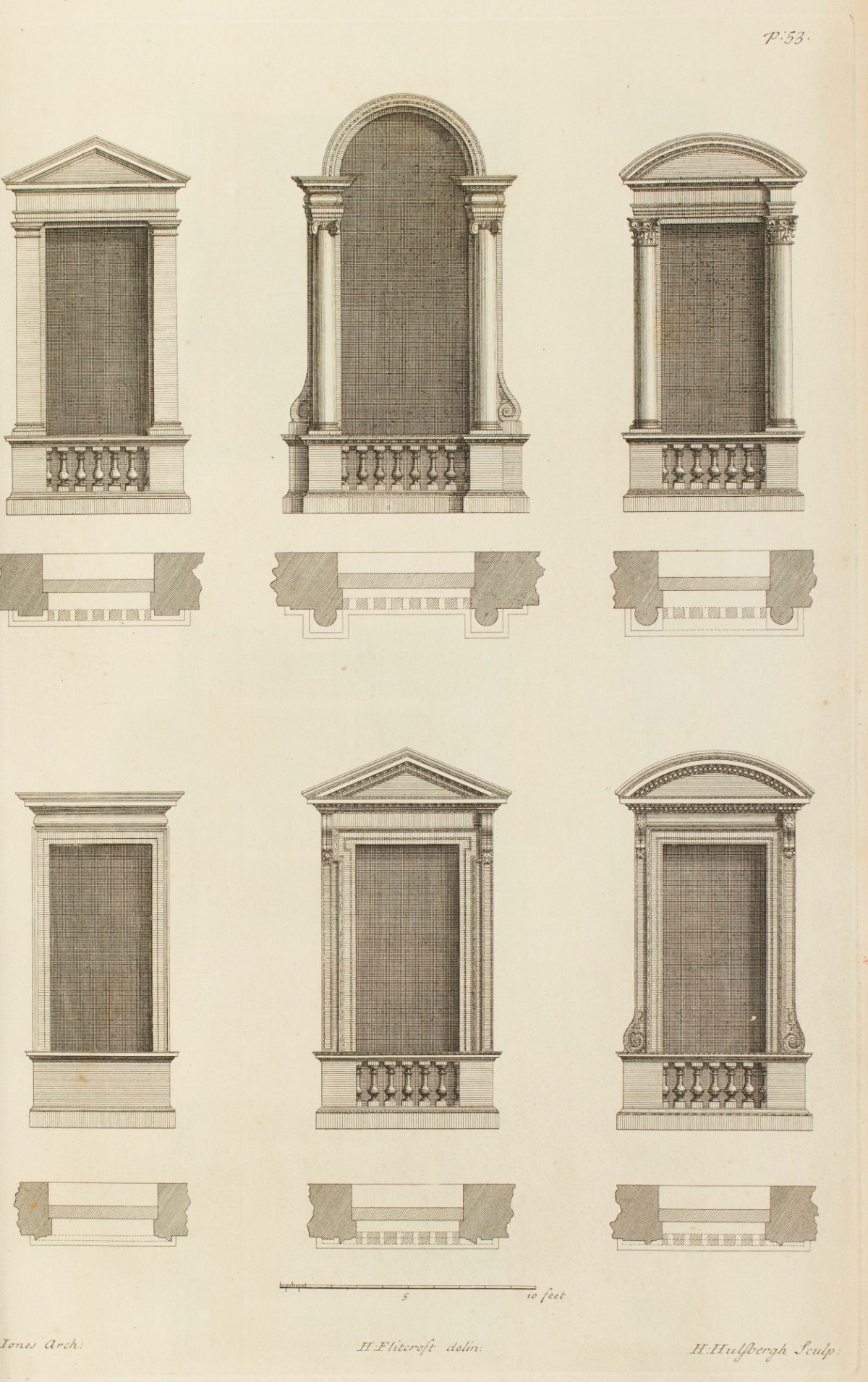 Inigo Jones, Designs for windows