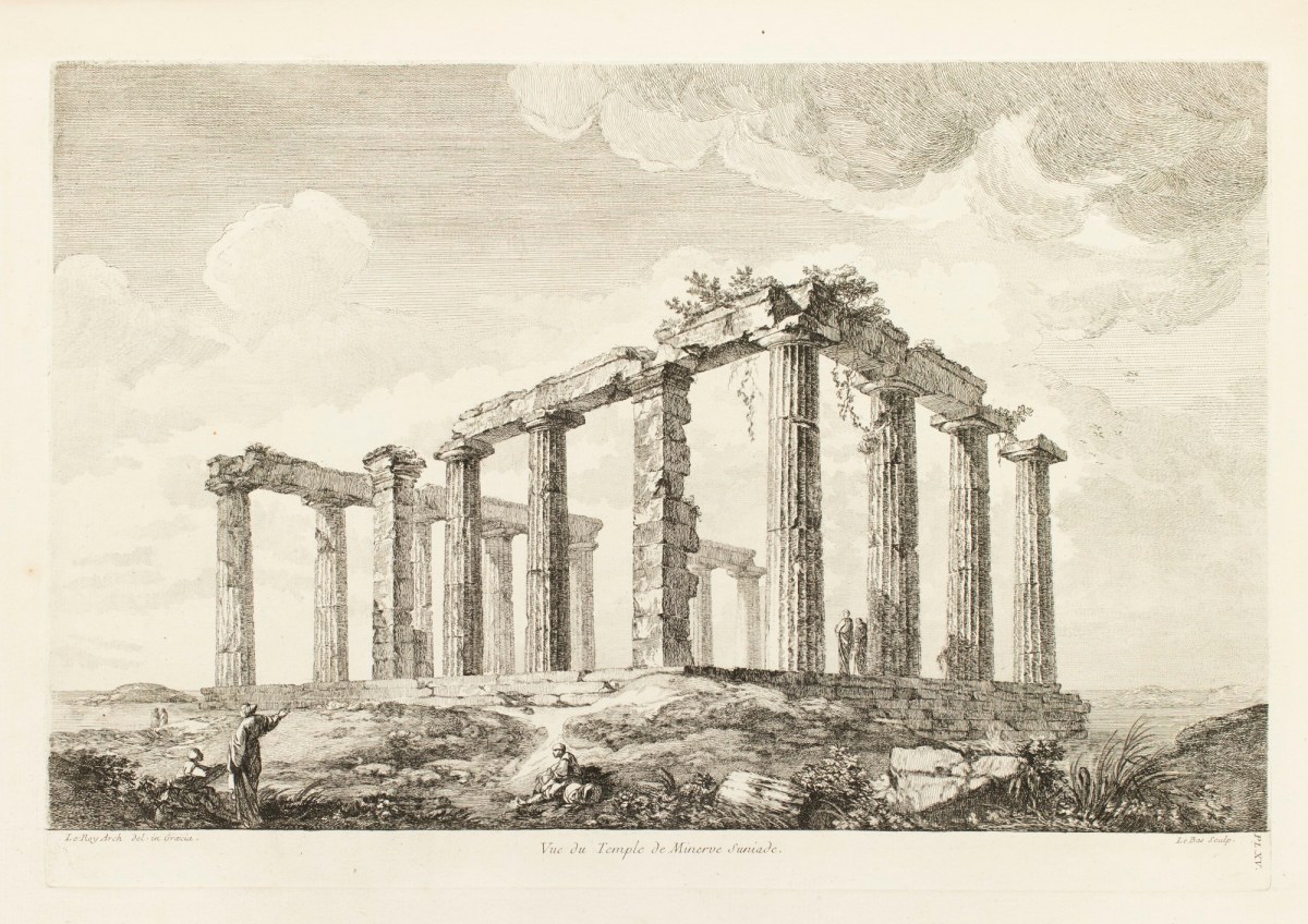 Julien-David Le Roy, View of the Temple of Athena at Sounion.
