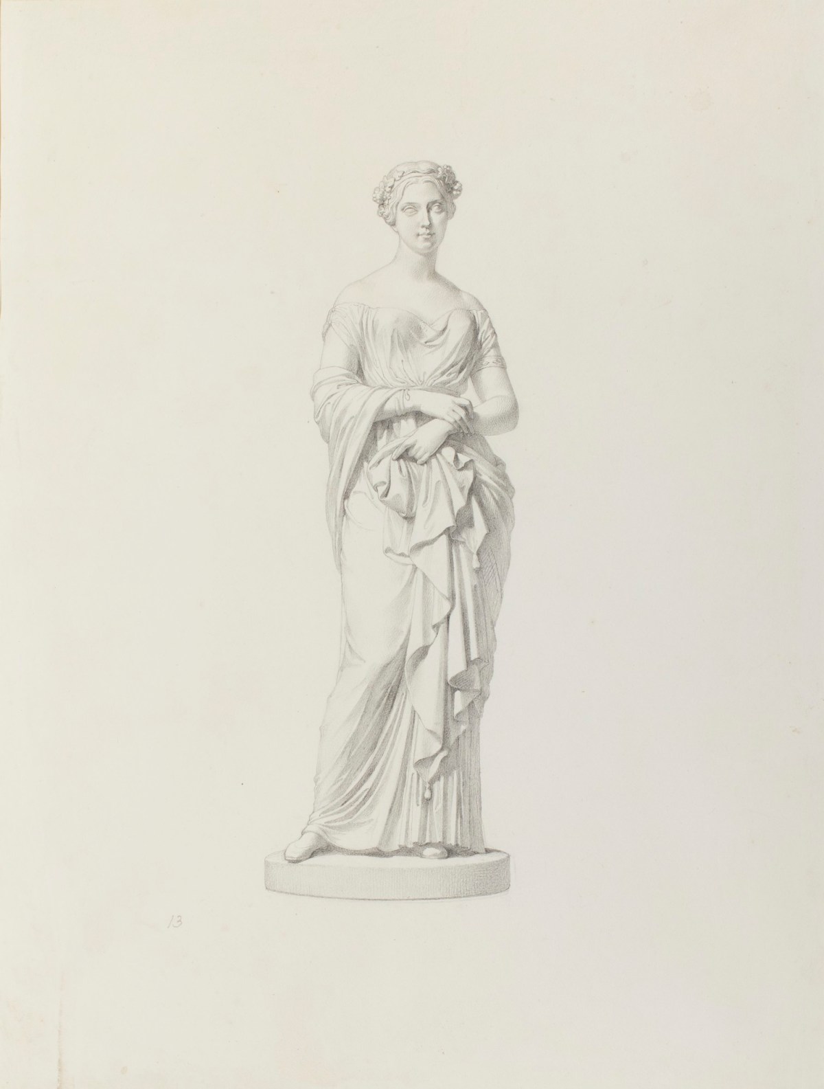 Paolo Guglielmi, Drawing after the statue of Lady Beauchamp